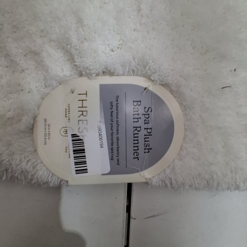 THRESHOLD QUICK DRY BATH MAT - 24" X 60" - WHITE image 2