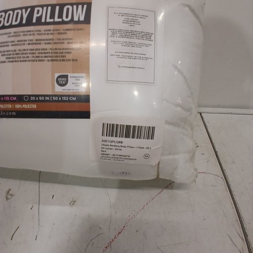 UTOPIA BEDDING FULL BODY PILLOW - 20" X 54" - WHITE image 3