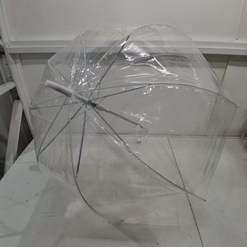 AMAZON BASICS ROUND BUBBLE UMBRELLA - 34.5" - CLEAR image 3