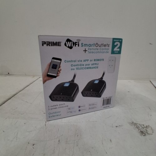 2PK PRIME OUTDOOR APP CONTROLLED SMART OUTLETS - BLACK (MODEL: 1829553) image 4
