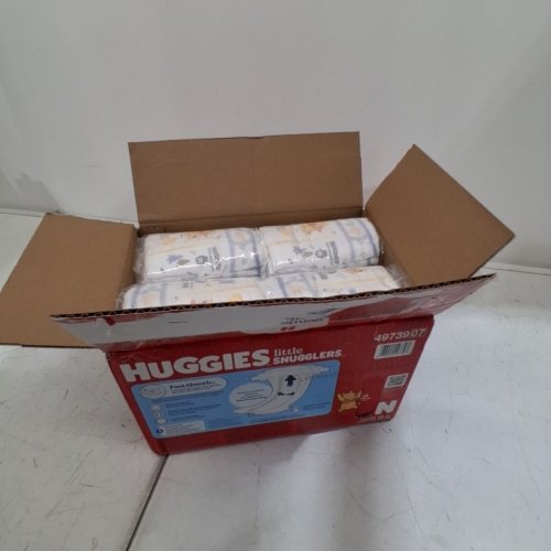 84PK HUGGIES LITTLE SNUGGLERS DISPOSABLE BABY DIAPERS - NEWBORN - DISNEY WINNIE THE POOH image 2