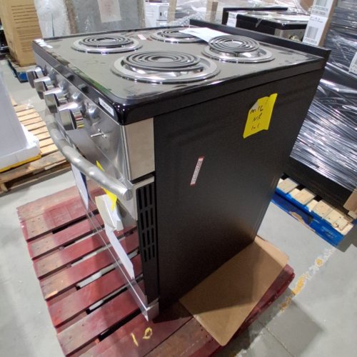 ELEMENT SLIDE-IN COIL STOVE RANGE WITH 4 BURNERS - 24" - 3.7 CU. FT - STAINLESS STEEL / BLACK (MODEL:EECR24MES-CA) image 5