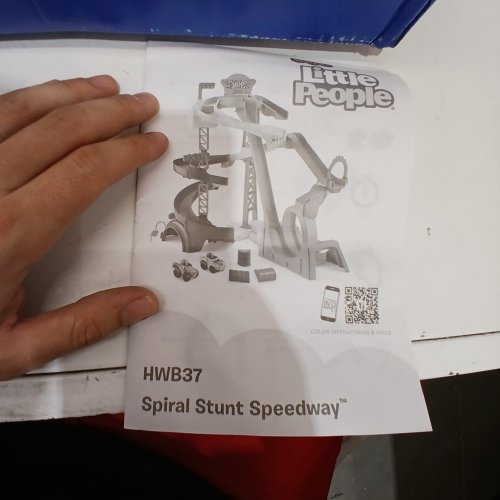 LITTLE PEOPLE HOT WHEELS SPIRAL STUNT SPEEDWAY TOY SET (MODEL: HWB37) image 2