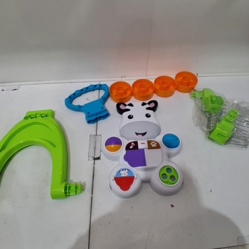 *FRENCH VERSION* FISHER-PRICE LEARN WITH ME ZEBRA WALKER BABY TOY WITH MUSIC & LIGHTS - MULTICOLOUR (MODEL: DLD96) image 2