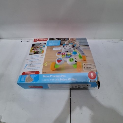 *FRENCH VERSION* FISHER-PRICE LEARN WITH ME ZEBRA WALKER BABY TOY WITH MUSIC & LIGHTS - MULTICOLOUR (MODEL: DLD96) image 4