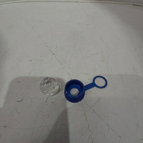 ONE TRICK PONY (OTP) CARTA ROCKULUS GLASS CARB CAP WITH SILICONE CARB CAP COVER FOR DAB RIGS/MARIJUANA ACCESSORIES - CLEAR image 2