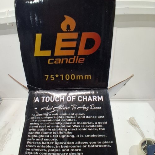 2PK LED ARTIFICIAL CANDLES - 3" X 4" - CREAM image 3