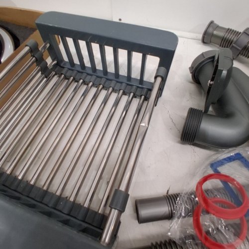 HANDMADE KITCHEN SINK WITH DRAIN BASKET - STAINLESS STEEL (MODEL: UHK001S28) image 5