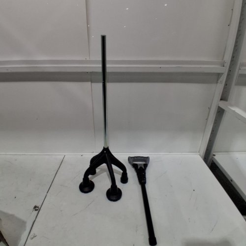 KMINA FOREARM CRUTCH 4-LEG MEDICAL SUPPORT - 350 LBS CAP - 32" TO 39" - BLACK (MODEL: K10066) image 2