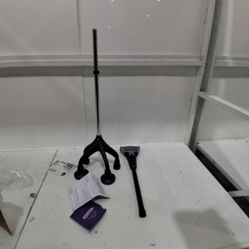 KMINA FOREARM CRUTCH 4-LEG MEDICAL SUPPORT - 350 LBS CAP - 32" TO 39" - BLACK (MODEL: K10066) image 3