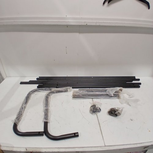 HEAVY DUTY METAL ROLLING TIRE RACK - 44" - BLACK image 2