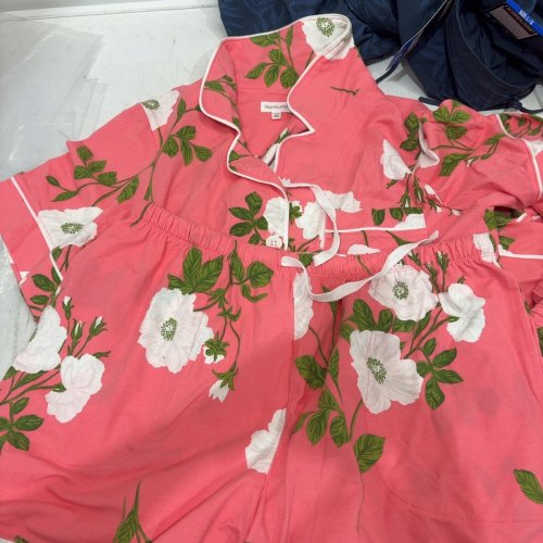 2PC WOMEN'S BEDHEAD PJS PAJAMA SET - MEDIUM - PINK/WHITE FLOWERS (STYLE: 1984932) image 2
