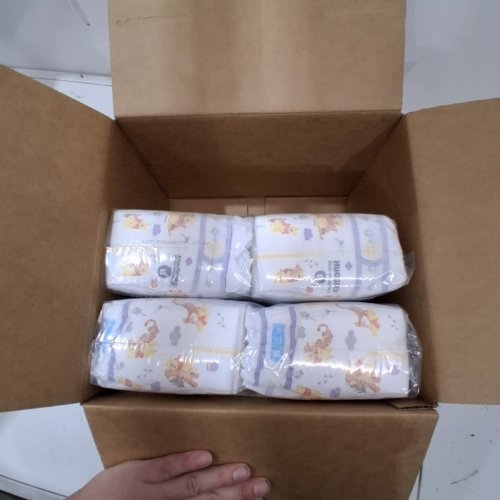 96PK HUGGIES LITTLE SNUGGLERS DIAPERS FOR NEWBORNS - WHITE/MULTICOLOUR image 3