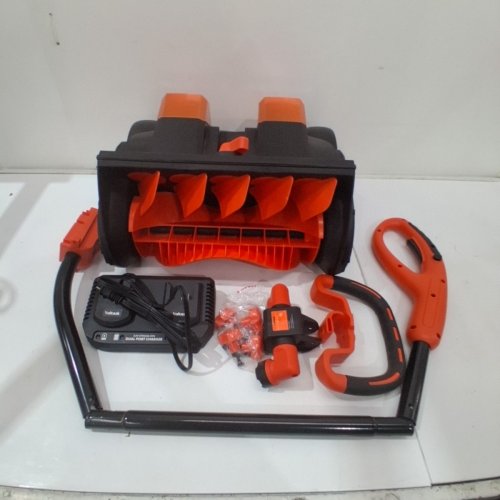 VOLTASK CORDLESS CORDED SNOW BLOWER - 16" - 48V - BLACK/ORANGE image 3