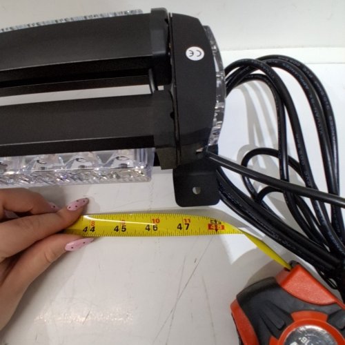 LED STROBE DOUBLE SIDE HIGH INTENSITY LIGHT BAR WITH MAGNETIC BASE - 4FT - UNIVERSAL FIT - BLACK image 4