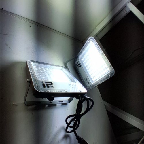 2PK WATERPROOF OUTDOOR WORK LED FLOODLIGHTS - 100W -10000LM- GRAY image 2