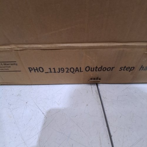 GARVEE 2-STEP OUTDOOR STEPS STAIR RAILING HANDRAIL - BLACK - (MODEL: PHO_11J92QAL) image 2