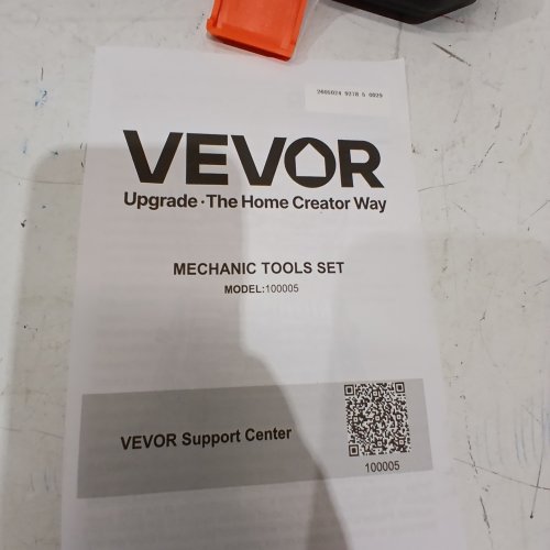 314PC VEVOR MECHANIC TOOLS SET - BLACK (MODEL: 100005) image 2