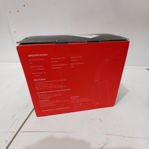 MPOW H17 ANC BLUETOOTH SOFT OVER THE EAR HEADPHONES WITH 3.5MM JACK - 45HR PLAYTIME (MODEL: BH381C) image 3