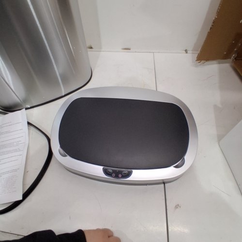 OVAL AUTOMATIC TOUCH FREE GARBAGE TRASH CAN - 13 GALLON - STAINLESS STEEL (MODEL: TC-1350R-SS) image 3