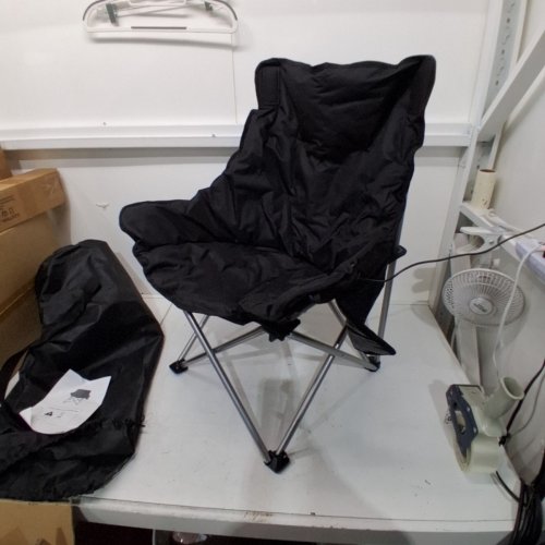 SUNSETTLER OVERSIZED HEATED CAMPING CHAIR - 500LBS MAX - BLACK (MODEL: SW-250711-BLACK) image 5