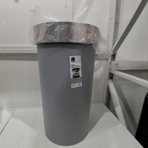 UMBRA VENTO 30" OPEN TOP TRASH CAN - LARGE (16.5 GALLON/62L) - GREY image 2