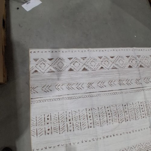 COTILED BOHO MOROCCAN LIVING ROOM AREA RUG - 10FT X 7FT 8" - LIGHT BROWN/CREAM image 3