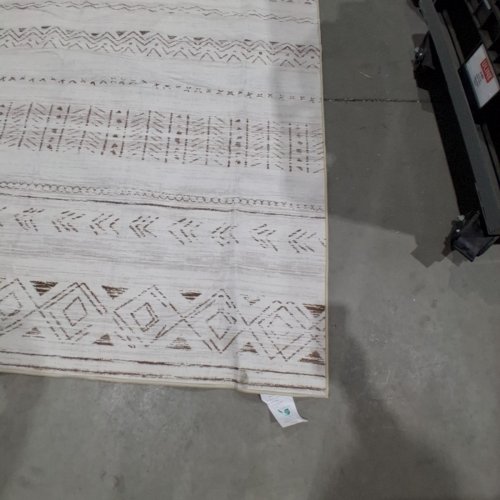 COTILED BOHO MOROCCAN LIVING ROOM AREA RUG - 10FT X 7FT 8" - LIGHT BROWN/CREAM image 5