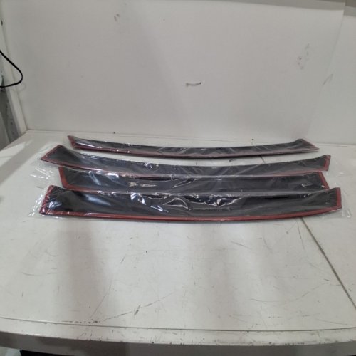4PC TAPE ON WINDOW DEFLECTORS /RAIN GUARD, CHEVROLET IMPALA - BLACK image 3