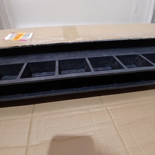 VEVOR SPEED BUMP CABLE PROTECTOR RAMP 4PCS 2-CABLE RUBBER CORD GUARD (MODEL: 40"X9.7"X2") image 3