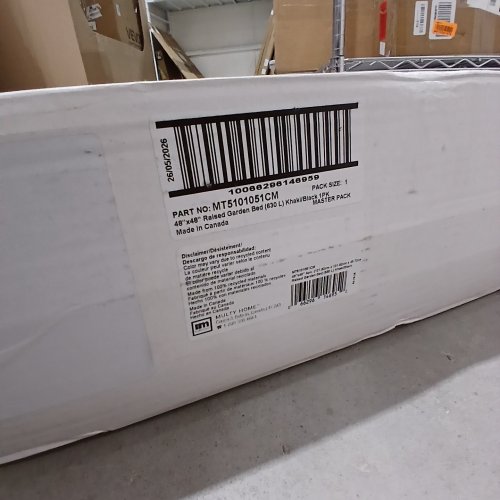 TIERRA VERDE MULTI HOME RAISED GARDEN BED - 48" X 48"; 630 L - KHAKI / BLACK (MODEL: MT5101051CM) image 2