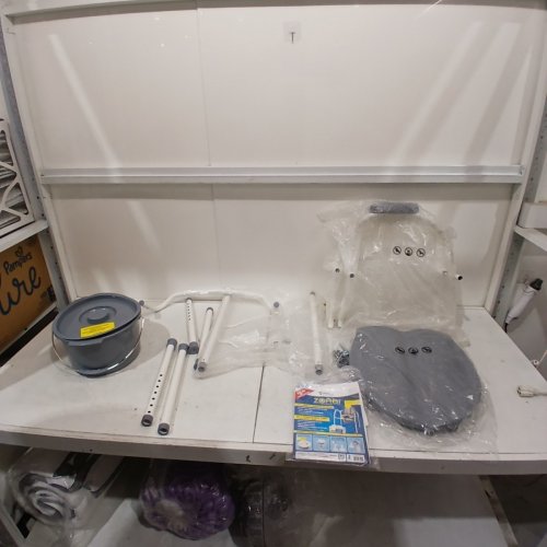 ZORBI COMFORT PLUS 3-IN-1 BEDSIDE COMMODE, TOILET SAFETY FRAME, AND RAISED TOILET SEAT - ERGONOMIC DESIGN, ADJUSTABLE HEIGHT, 350LBS MAX - GREY (MODEL: 770-317) image 2