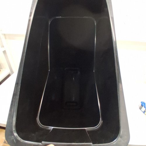 CARLISLE FOODSERVICE PRODUCTS TRIMLINE RECTANGLE WASTE CONTAINER TRASH CAN ONLY- 23 GAL -BLACK-(MODEL:34202303) image 3