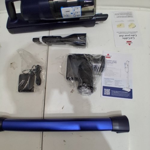 BISSELL POWERCLEAN 4-IN-1 DUALBRUSH CORDLESS STICK VACUUM - 280W - BLUE - (MODEL: 4196B) image 4