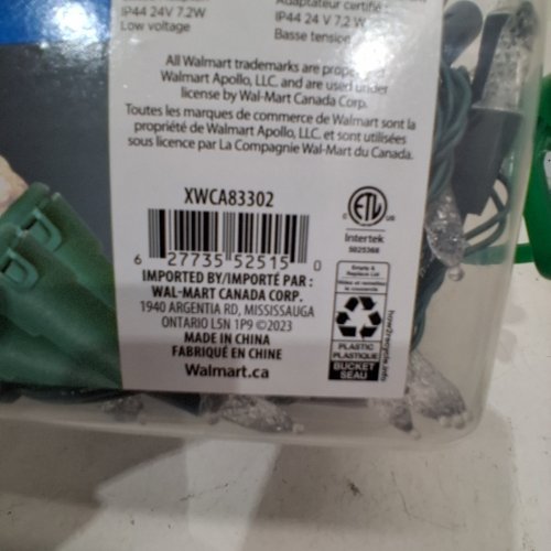 HOLIDAY TIME CHRISTMAS LIGHT - 41FT - WARM WHITE (MODEL:XWCA83302) image 3