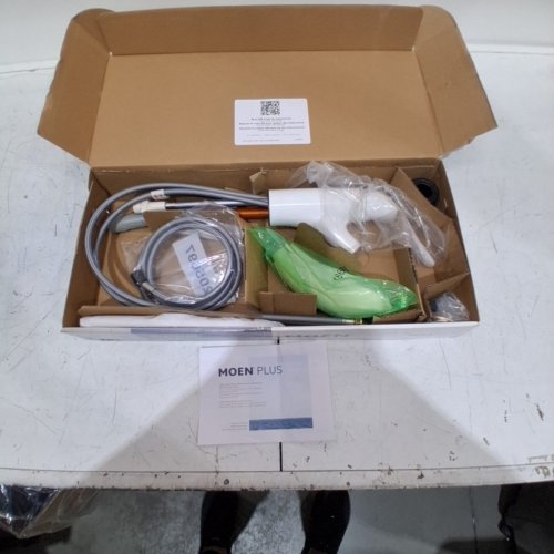 MOEN BRECKLYN ONE-HANDLE SINGLE-HOLE KITCHEN FAUCET WITH PULL-OUT SPRAYER OPTIONAL DECK PLATE INCLUDED- H 10.16" - GLACIER WHITE-(MODEL:87557W) image 2