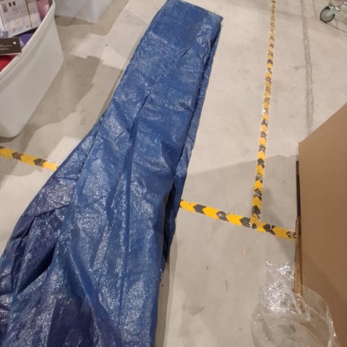 KSA POLYMER ROUND POOL COVER - APPROX. 21FT - DARK BLUE image 2