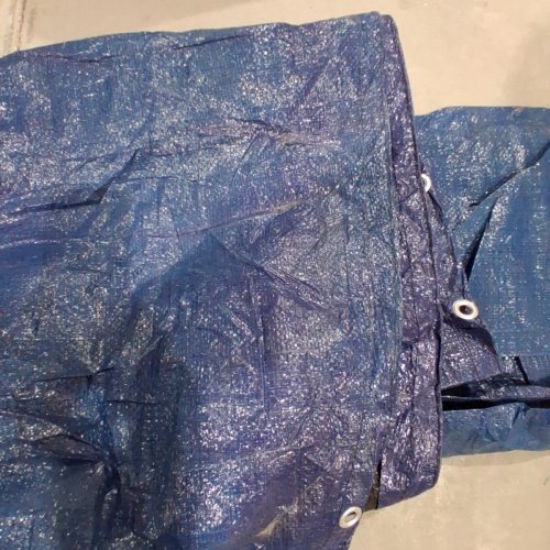 KSA POLYMER ROUND POOL COVER - APPROX. 21FT - DARK BLUE image 5
