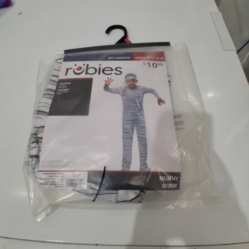 BOYS RUBIES MUMMY COSTUME - SMALL (4-6) - WHITE / BLACK (ITEM: 1001654) image 2