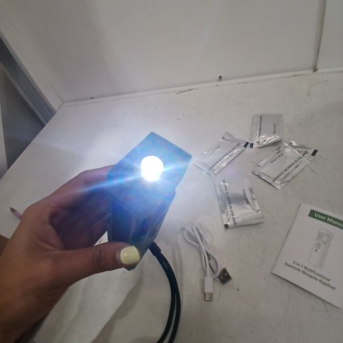 LUVAN 3-IN-1 MULTIFUNCTIONAL ELECTRONIC MOSQUITO REPELLENT WITH EMERGENCY LIGHT - 9000 MAH, IP67 WATERPROOF - GREEN image 4