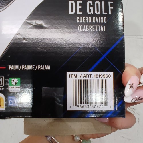 4PK KIRKLAND SIGNATURE PREMIUM CABRETTA LEATHER GOLF GLOVES - LEFT HAND - LARGE - WHITE (MODEL: 1819560) image 2