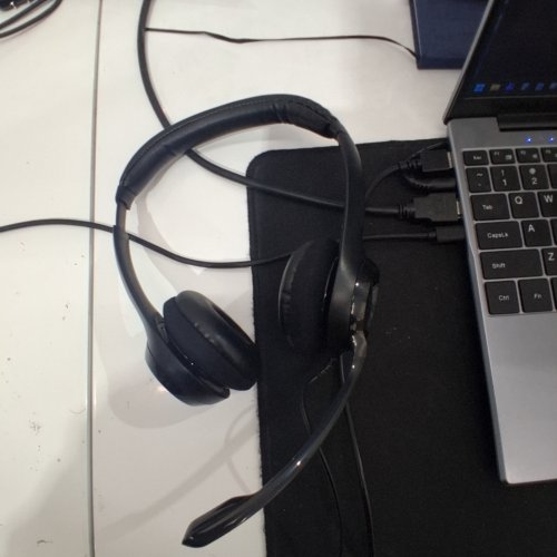LOGITECH WIRED HEADSET FOR PC/LAPTOP WITH NOISE CANCELLING MICROPHONE - BLACK (MODEL: H390) image 2