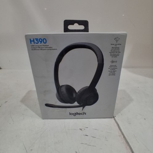 LOGITECH WIRED HEADSET FOR PC/LAPTOP WITH NOISE CANCELLING MICROPHONE - BLACK (MODEL: H390) image 4