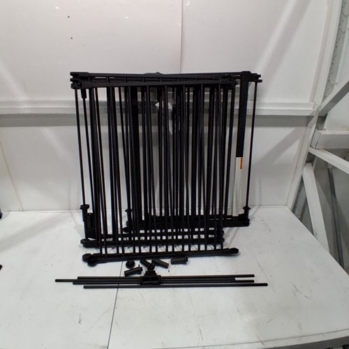 REGALO 4 IN 1 PLAY YARD SAFETY GATE - 51.5" - 194" W X 28" H - BLACK (MODEL: 1350 B DS) image 2