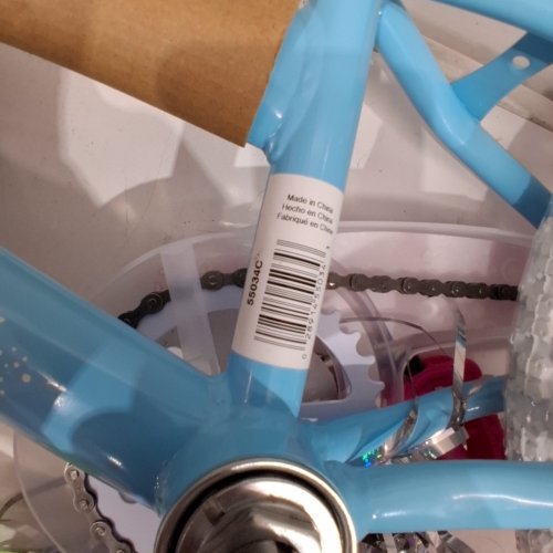 HUFFY CHILDREN'S BICYCLE -14" - BLUE, PINK AND WHITE image 2
