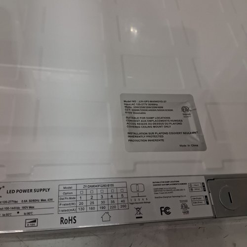 2PK KADISION DIMMABLE 2X2 LED FLAT PANEL LIGHT - 5500LM 0-10V - (MODEL: PN22-50-3CT) image 4