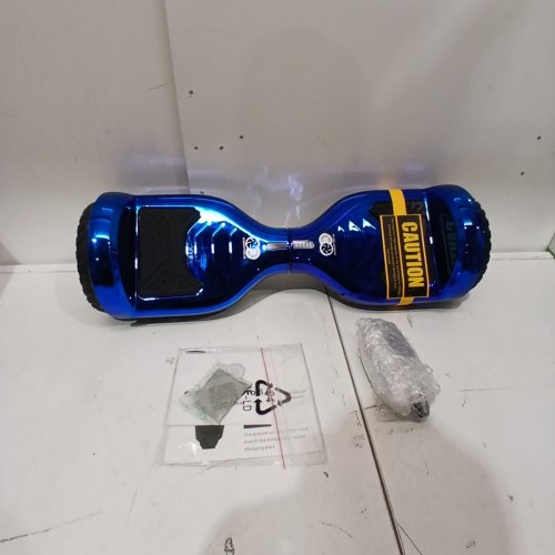 GYROCOPTERS PRO 6.0 ALL TERRAIN HOVERBOARD WITH BLUETOOTH - 36V/2.0AH POWERFUL BATTERY, 6.5" LED WHEELS, UP TO 12KM/H - CHROME BLUE image 3