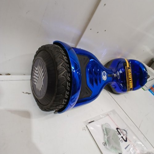 GYROCOPTERS PRO 6.0 ALL TERRAIN HOVERBOARD WITH BLUETOOTH - 36V/2.0AH POWERFUL BATTERY, 6.5" LED WHEELS, UP TO 12KM/H - CHROME BLUE image 5