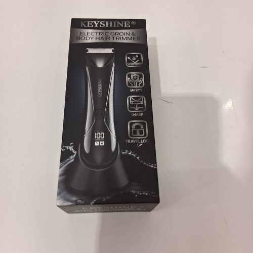 4PC KEYSHINE ELECTRIC GROIN & BODY HAIR TRIMMER - INPUT 5 V; RATED VOLTAGE 3.7 V; RATED POWER 3W - BLACK (MODEL: KE-001) image 5