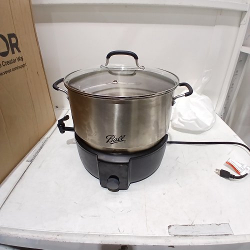 BALL EASYCANNER ELECTRIC WATER BATH CANNER - 21QT (HOLDS 8 PINT) - STAINLESS STEEL PLASTIC (MODEL: EC-23-02) image 3